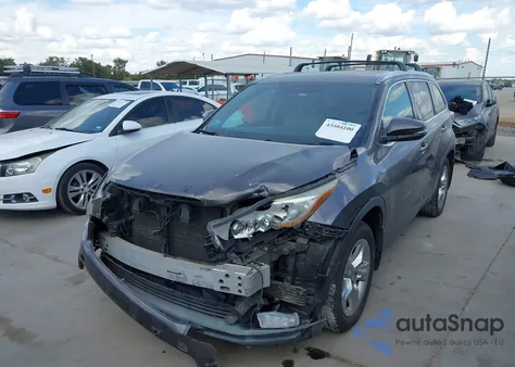 2015 Toyota Highlander Limited V6 из США, поврежденный, VIN 5TDDKRFH2FS087726